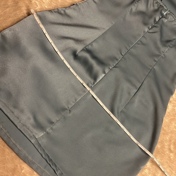 PRETTYLITTLETHING Satin Cowl Neck Hip Cut Out Dress - Picture 14 of 16